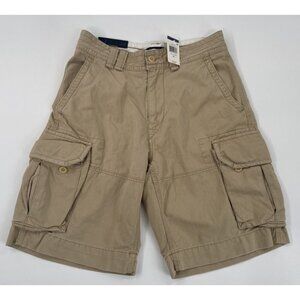Polo Ralph Lauren Cargo Shorts Mens 30 Khaki Heavyweight Baggy Utility Y2K NEW
